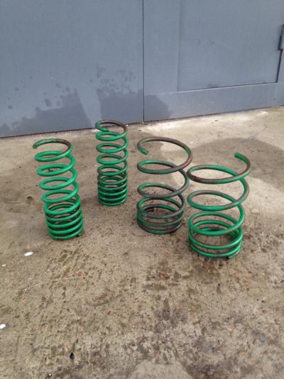 Лот: 8101446. Фото: 1. Зелёные пружины Tein subaru legacy... Ходовая, подвеска, рулевое управление