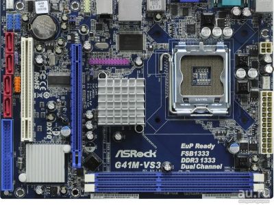 Лот: 8411472. Фото: 1. asrock g41m-vs3. Материнские платы