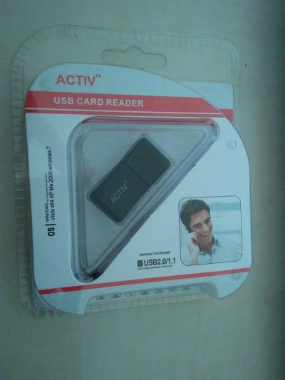 Лот: 9582381. Фото: 1. USB Card Reader Black. Дата-кабели, переходники