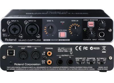 Лот: 15247826. Фото: 1. Звуковая карта Roland UA-55 Quad-Capture. Звуковые карты