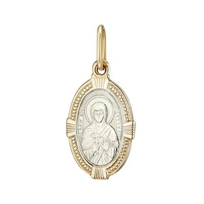 Лот: 23844747. Фото: 1. Золотая подвеска Икона Святая... Другое (ювелирные изделия, бижутерия, часы)
