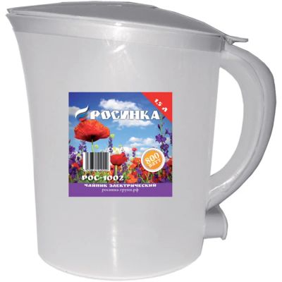 Лот: 8984573. Фото: 1. Чайник Росинка белый. Чайники, кофемашины, кулеры