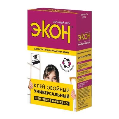 Лот: 12930105. Фото: 1. Клей обойный &quot; Экон Универсальный... Клеи, герметики, пена монтажная, клейкие ленты