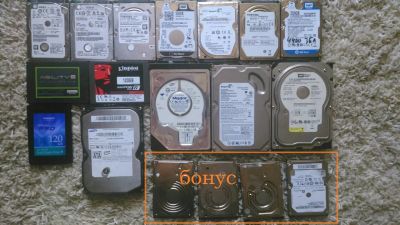 Лот: 7577775. Фото: 1. Жёсткие диски одним лотом. Жёсткие диски (HDD)