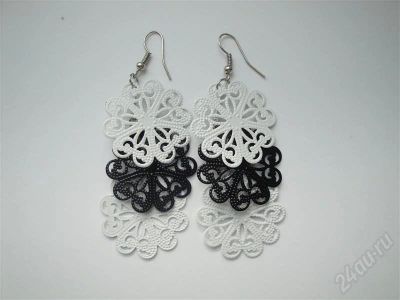 Лот: 492893. Фото: 1. Стильные сережки № 13. Серьги, каффы