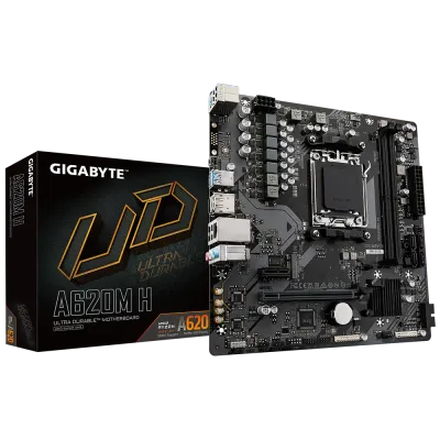 Лот: 25432452. Фото: 1. Gigabyte A620M-H rev 1.2 Новая. Материнские платы