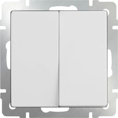 Лот: 12838014. Фото: 1. Выключатель двухклавишный проходной... Электроустановочные изделия