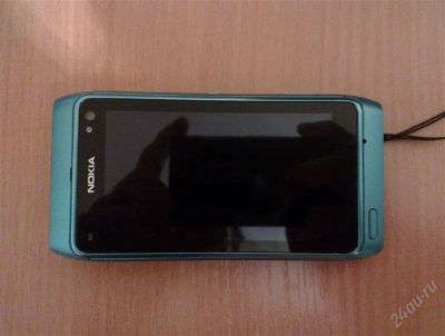 Лот: 2239578. Фото: 1. Nokia N8 голубой, в отличном состоянии... Смартфоны