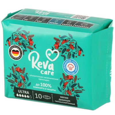 Лот: 25319300. Фото: 1. Прокладки женские Reva Care, Ultra... Средства личной гигиены 