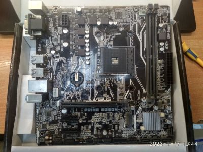 Лот: 19877441. Фото: 1. Материнская плата ASUS PRIME B350M-K. Материнские платы