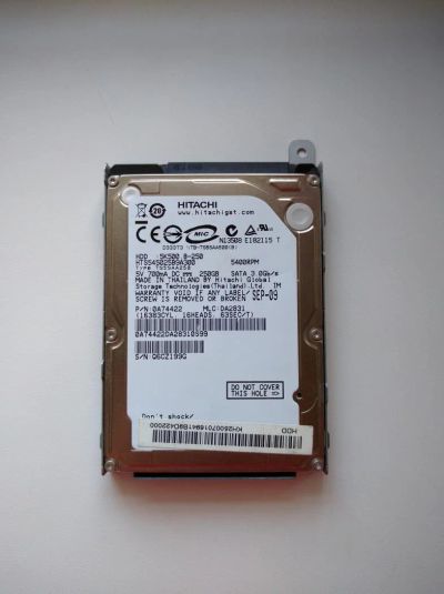 Лот: 6859472. Фото: 1. HDD Hitachi 250GB. Жёсткие диски (HDD)