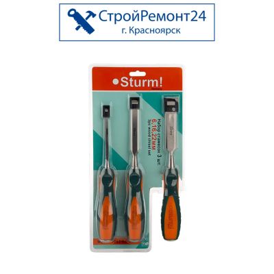 Лот: 25758551. Фото: 1. Набор плоских стамесок Sturm 6... Ручной инструмент