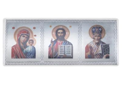 Лот: 25774419. Фото: 1. Сувенир Иконка Серебро тройная... Другое (автохимия, масла, тюнинг)