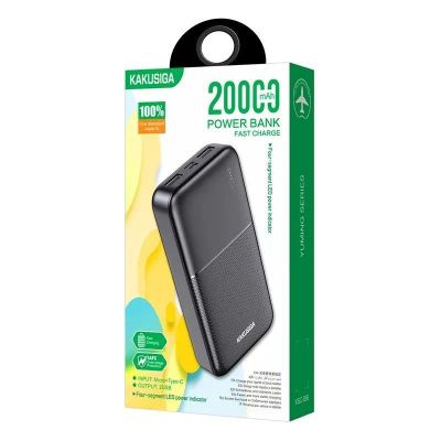 Лот: 22142978. Фото: 1. Power Bank KAKUSIGA KCS-886 20000mAh... Внешние, портативные аккумуляторы для смартфонов (Power bank)