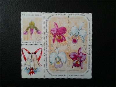 Лот: 10906052. Фото: 1. 1966. Куба. Флора. Марки