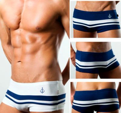 Лот: 4662173. Фото: 1. Мужские трусы-хипсы Navy Синие... Нижнее бельё, плавки, шорты для плавания