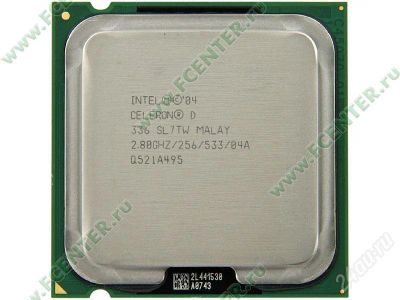 Лот: 481130. Фото: 1. Intel Celeron D 4 336 2.8Ghz/256... Процессоры