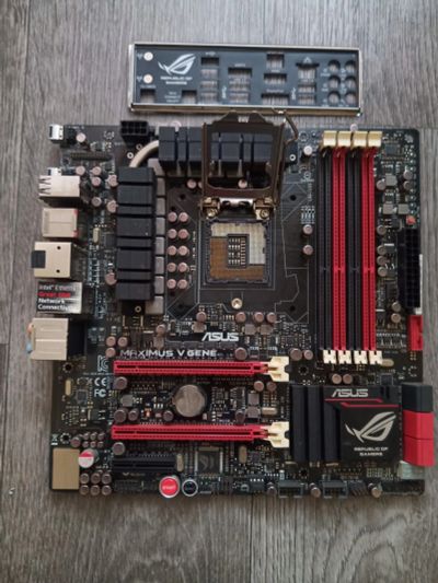 Лот: 19394894. Фото: 1. Asus Maximus V Gene z77. Материнские платы