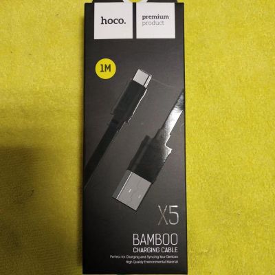 Лот: 12665870. Фото: 1. Кабель Hoco Type-C Bamboo x5... Дата-кабели, переходники
