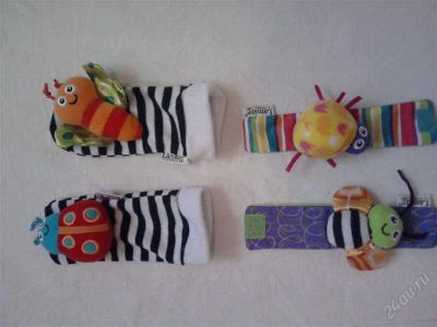 Лот: 1132153. Фото: 1. Браслетики и носочки Lamaze. Для младенцев