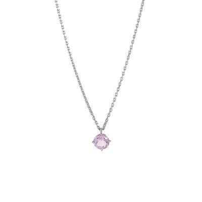 Лот: 23893622. Фото: 1. Серебряное колье с аметистами... Цепочки