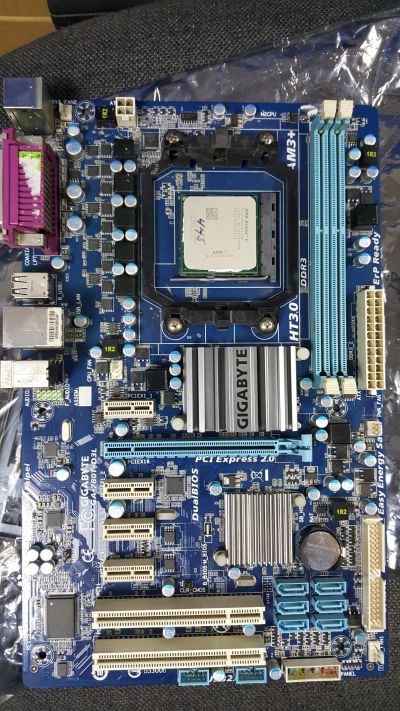 Лот: 15137841. Фото: 1. GigaByte GA780T-D3L + Athlon II... Комплекты запчастей