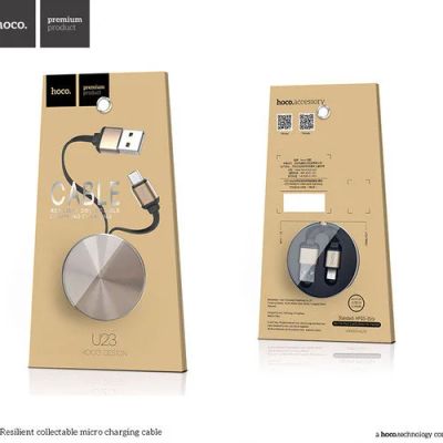 Лот: 12712210. Фото: 1. Кабель USB-рулетка Hoco U23 Apple... USB хабы