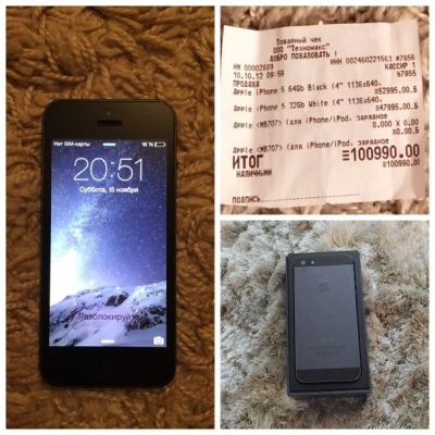 Лот: 4758919. Фото: 1. iPhone 5/64 Gb. Смартфоны