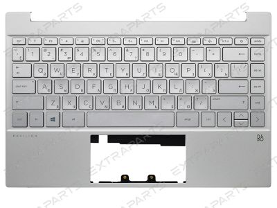 Лот: 18369878. Фото: 1. Топ-панель HP Pavilion 13-bb серебро... Клавиатуры для ноутбуков