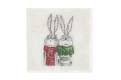 Лот: 23625854. Фото: 1. Салфетки двухслойные HOFF Bunny. Другое (хозтовары)