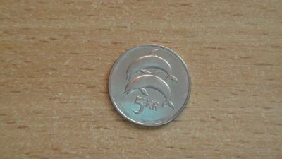 Лот: 20412913. Фото: 1. Исландия 5 крон 1999. Европа