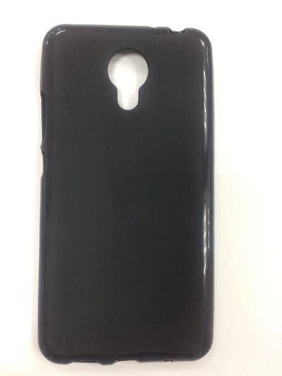 Лот: 9805473. Фото: 1. Чехол Meizu Metal Силикон Черный... Чехлы, бамперы