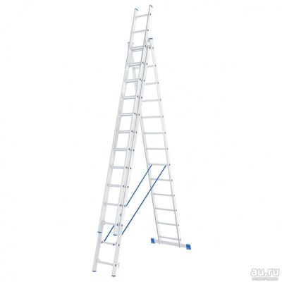 Лот: 16454480. Фото: 1. Лестница Сибртех (3 х 13 ступеней... Стремянки, подмости, строительные леса