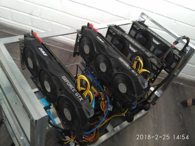 Лот: 11133134. Фото: 1. Майнинг ферма в наличии 1080ti... Майнинг фермы, товары для майнинга
