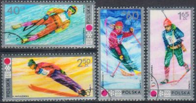 Лот: 20776485. Фото: 1. 1972. Польша. Зимние Олимпийские... Марки