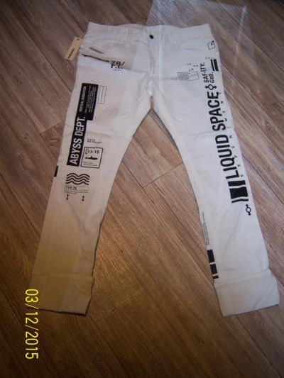 Лот: 6560806. Фото: 1. винтажные белые джинсы Diesel... Джинсы