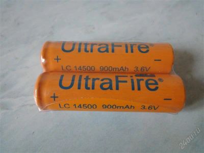 Лот: 2008119. Фото: 1. Аккумулятор UltraFire Li-ion 14500... Батарейки, аккумуляторы, элементы питания