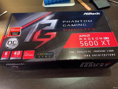 Лот: 16801870. Фото: 1. 6GB 5600XT ASRock 3-fan (Теги... Видеокарты
