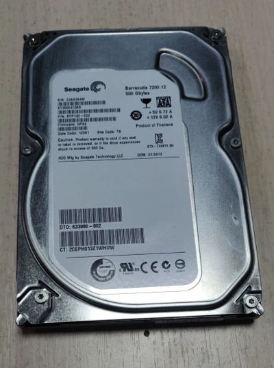 Лот: 19526864. Фото: 1. HDD 500 Gb SATA 6Gb/s Seagete... Жёсткие диски (HDD)