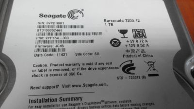 Лот: 5898344. Фото: 1. seagate barracuda 7200 12(неисправен... Жёсткие диски (HDD)
