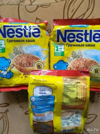 Лот: 13391303. Фото: 1. Каша детская Nestle гречневая. Детское питание