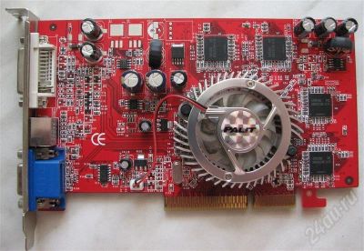 Лот: 637104. Фото: 1. 128Mb <AGP> DDR Palit <ATI RADEON... Видеокарты