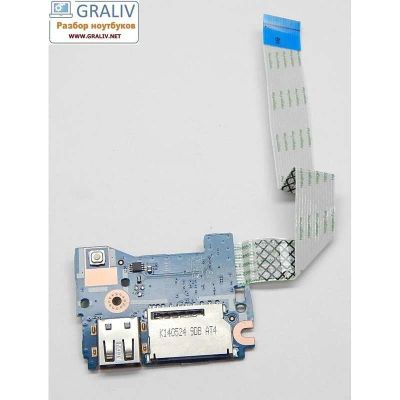 Лот: 9452728. Фото: 1. Плата кнопки включения usb картридер... Платы расширения, контроллеры, доп. порты