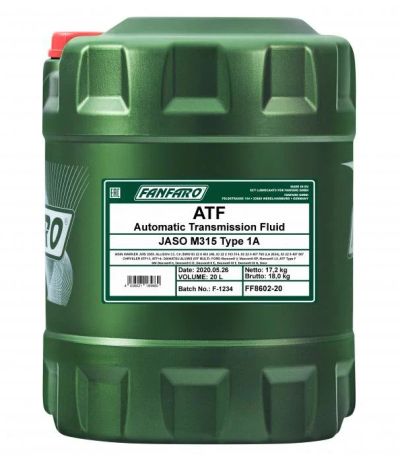 Лот: 16333778. Фото: 1. Fanfaro ATF (20л). Масла, жидкости