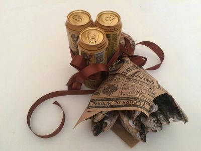 Лот: 8166453. Фото: 1. Подарочный набор-букет для мужчины... Букеты из конфет, игрушек
