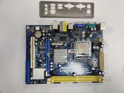 Лот: 19460384. Фото: 1. Материнская плата ASRock G31M-VS2... Материнские платы