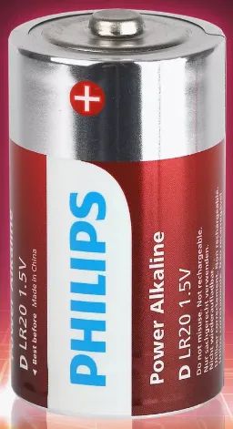 Лот: 23538120. Фото: 1. Батарейка Philips LR20P2B/51... Батарейки, аккумуляторы, элементы питания
