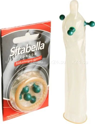 Лот: 4960653. Фото: 1. Презервативы Sitabella с шариками... Презервативы