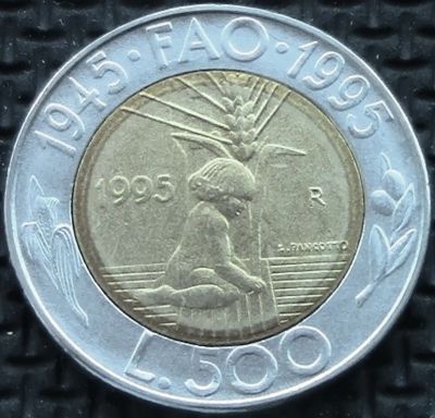 Лот: 6016044. Фото: 1. Сан Марино 500 лир 1995г АНЦ... Европа