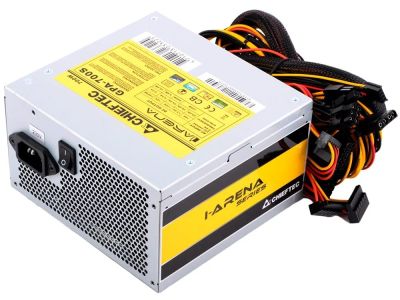Лот: 9347385. Фото: 1. Блок питания 700W Chieftec (GPA-700S... Корпуса, блоки питания
